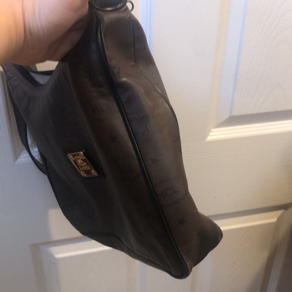 HCL crossbody leather print brown purse - Picture 7 of 11